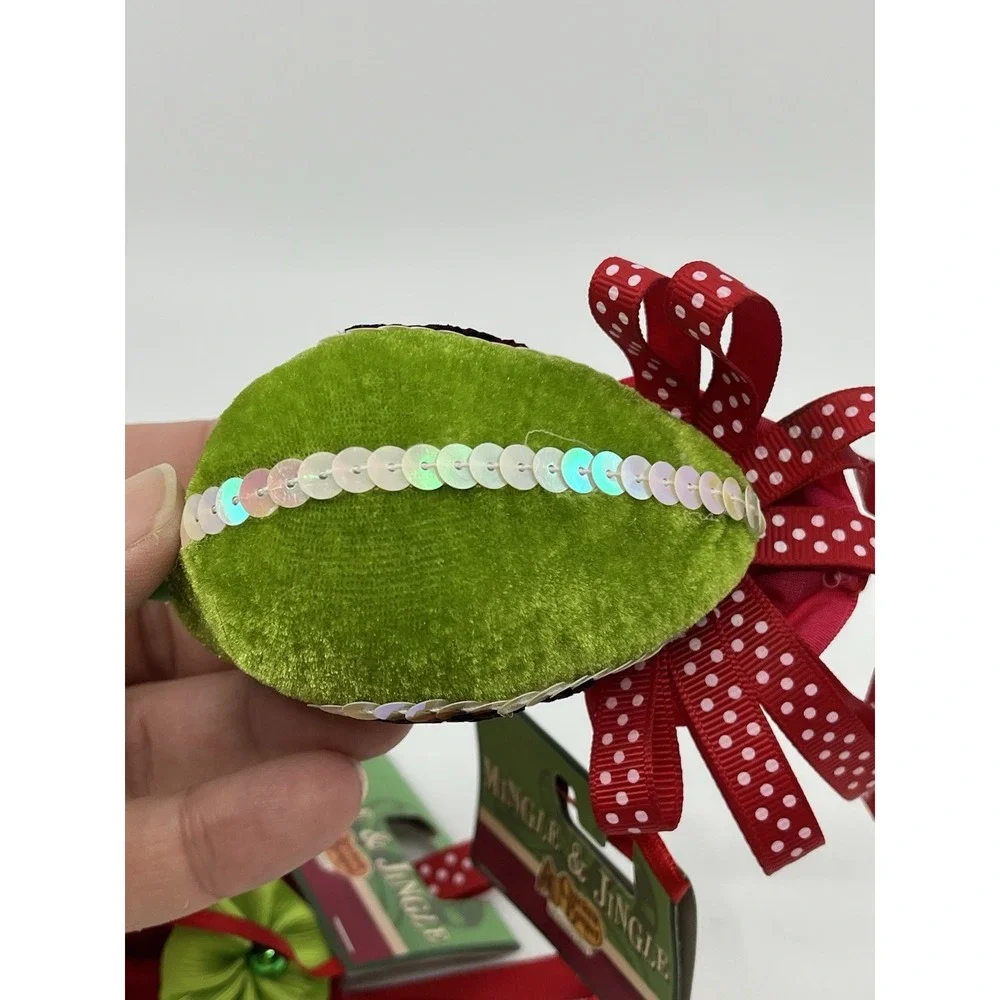 Lot Of 2 Cracker Barrel Bird Felt Christmas Ornaments Sequins 4